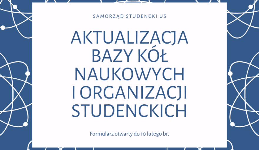 Aktualizacja bazy kół naukowych i organizacji studenckich