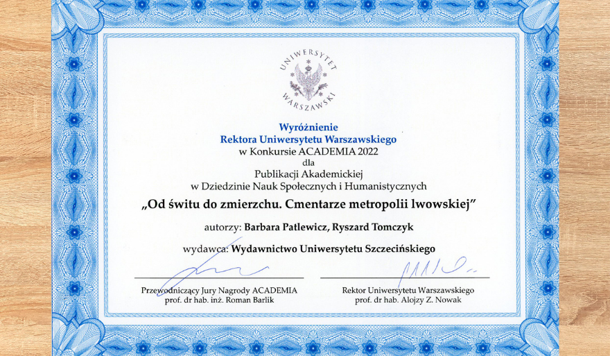 Wyróżnienie w Konkursie ACADEMIA 2022