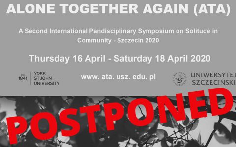 „Alone Together Again” Symposium – rescheduled
