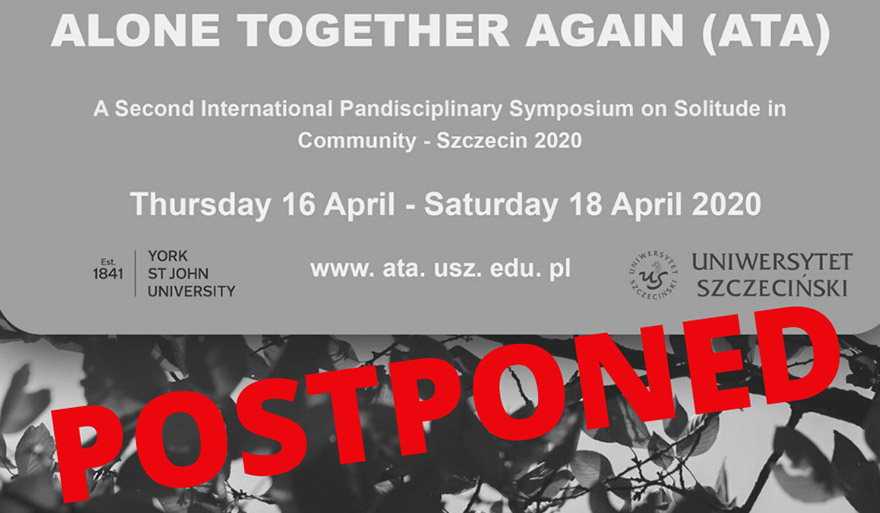„Alone Together Again” Symposium – rescheduled