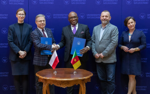 Wizyta Prof. Dr. Maurice Kamgi na Uniwersytecie Szczecińskim