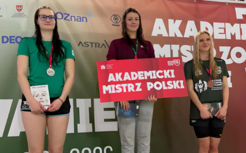 Studentki US z medalami na Akademickich Mistrzostwach Polski w pływaniu
