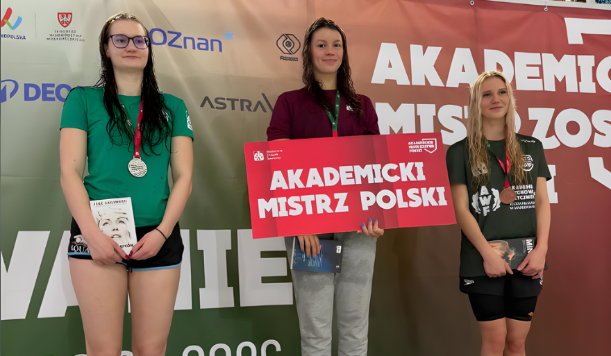 Studentki US z medalami na Akademickich Mistrzostwach Polski w pływaniu