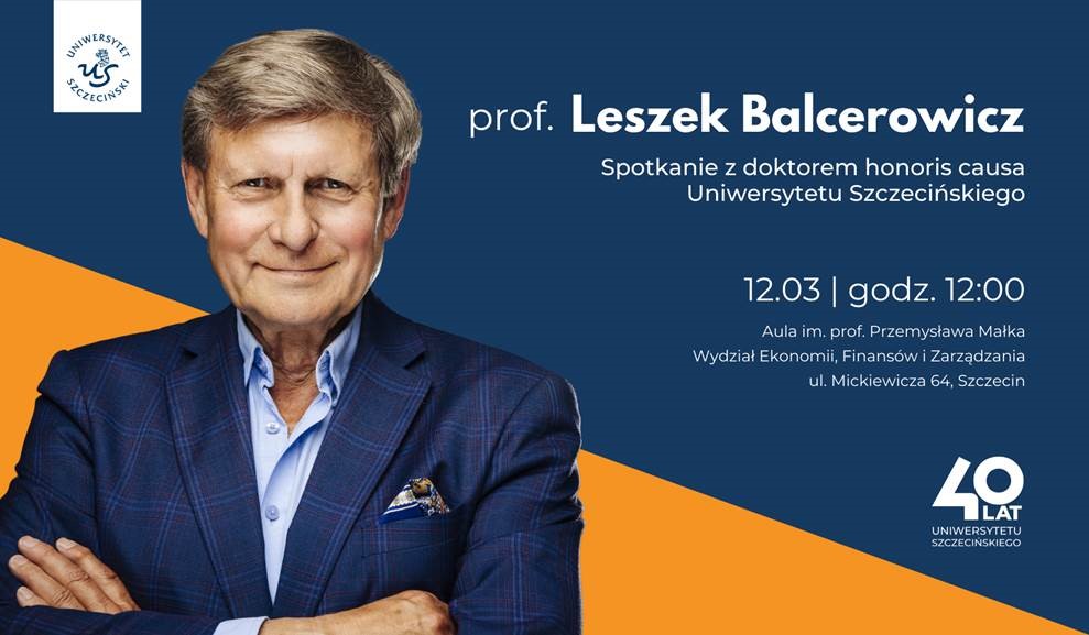 Zaproszenie na wykład prof. Leszka Balcerowicza