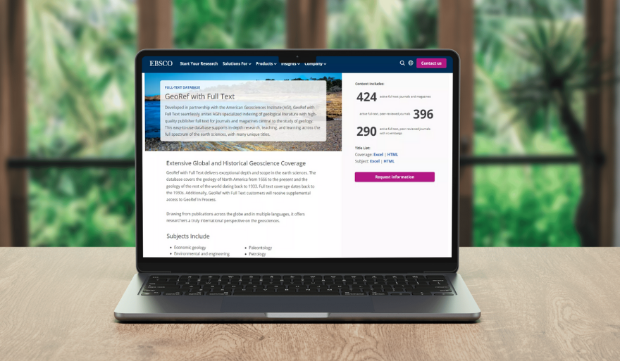 Bezpłatny dostęp do bazy danych GeoRef with Full Text