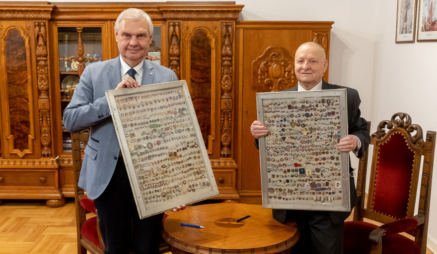 Niezwykła kolekcja odznak sportowych