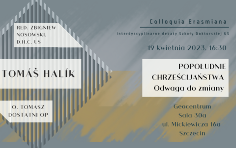 Colloquia Erasmiana z udziałem ks. prof. Tomáša Halika
