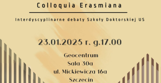 Interdyscyplinarne debaty Szkoły Doktorskiej Uniwersytetu Szczecińskiego