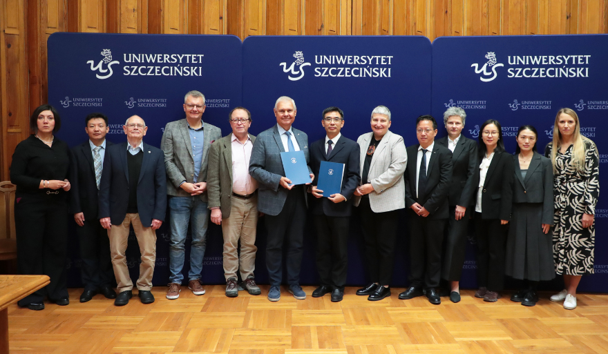 Relacja z wizyty delegacji z Chin i IO PAN na Uniwersytecie Szczecińskim
