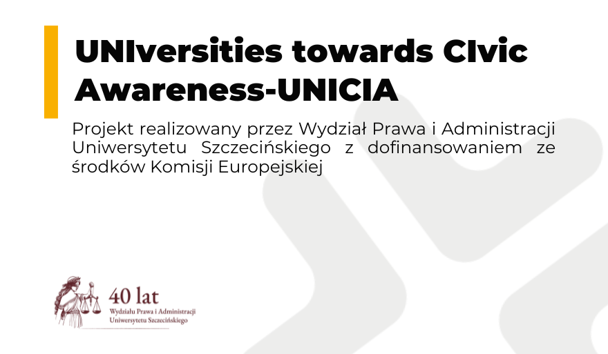 WPiA US realizuje międzynarodowy projekt UNICIA z dofinansowaniem Komisji Europejskiej
