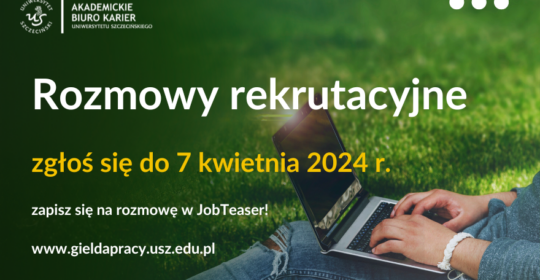 Rejestracja na rozmowy rekrutacyjne podczas Giełdy Pracy