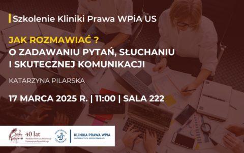 Zaproszenie do udziału w szkoleniu