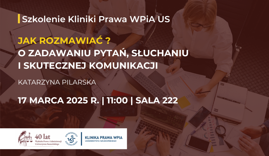 Zaproszenie do udziału w szkoleniu