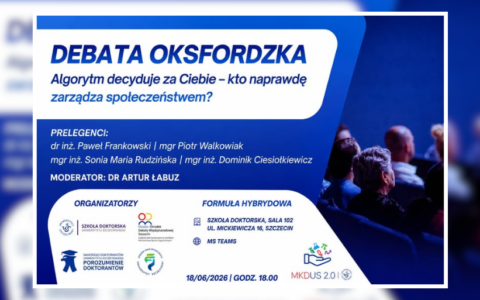 Algorytmy a zarządzanie społeczeństwem – zaproszenie na debatę MKDUS 2.0