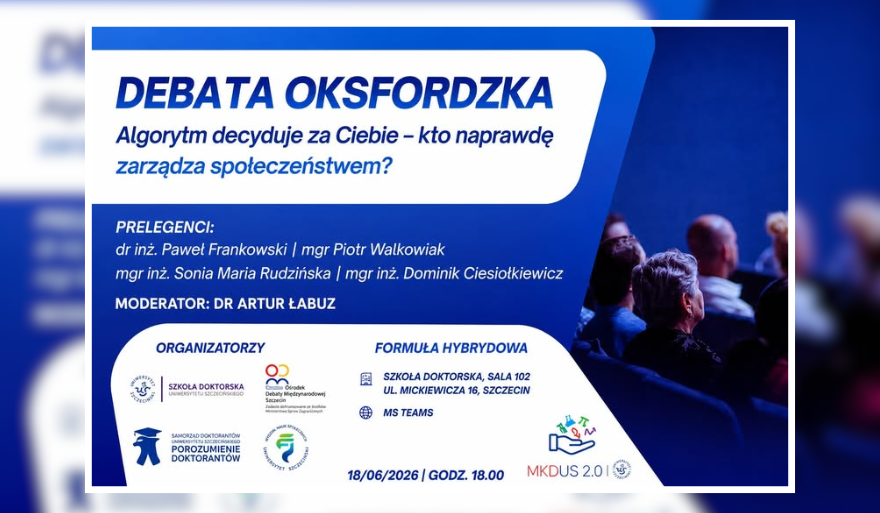 Algorytmy a zarządzanie społeczeństwem – zaproszenie na debatę MKDUS 2.0