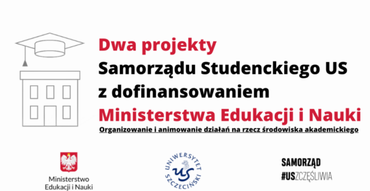 Projekty Samorządu Studenckiego US z ministerialnym dofinansowaniem