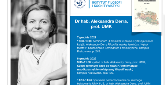 Spotkania z dr hab. Aleksandrą Derrą, prof. UMK