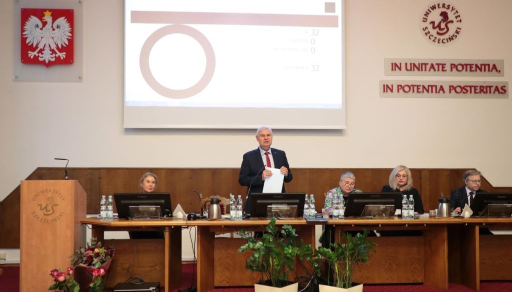 Pierwsze posiedzenie Senatu Uniwersytetu Szczecińskiego w 2026 roku