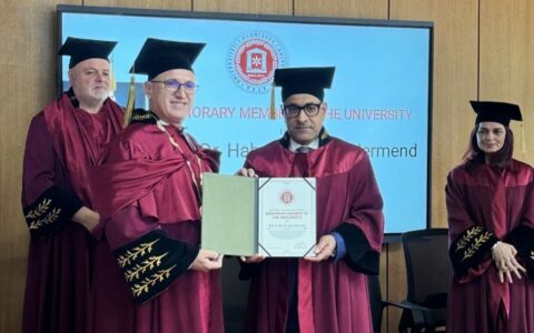 Prof. dr hab. Kesra Nermend z honorowym tytułem Uniwersytetu Haxhi Zeka