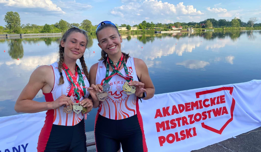 Medale wioślarek Uniwersytetu Szczecińskiego