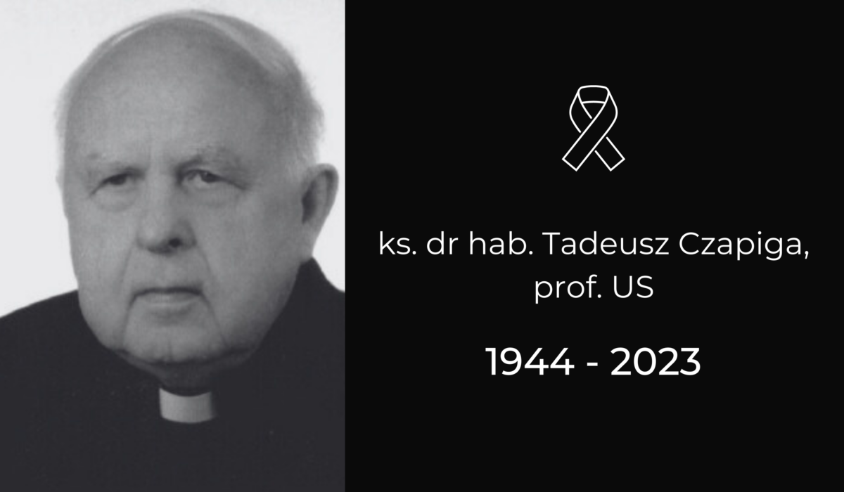 Zmarł ks. dr hab. Taduesz Czapiga, prof. US