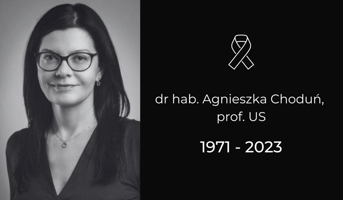 Zmarła dr hab. Agnieszka Choduń, prof. US