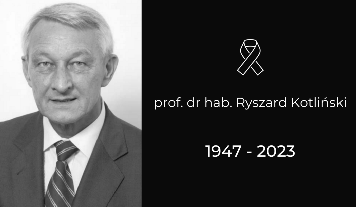 Zmarł prof. dr hab. Ryszard Kotliński