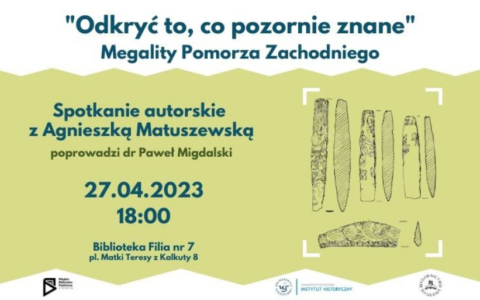 Spotkanie autorskie z dr Agnieszką Matuszewską