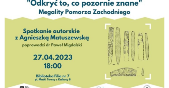 Spotkanie autorskie z dr Agnieszką Matuszewską