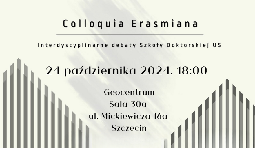 Debata w ramach cyklu „Colloquia Erasmiana”