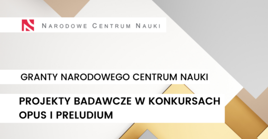 Projekty z finansowaniem NCN