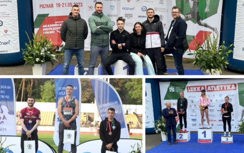 Reprezentanci Uniwersytetu Szczecińskiego z medalami