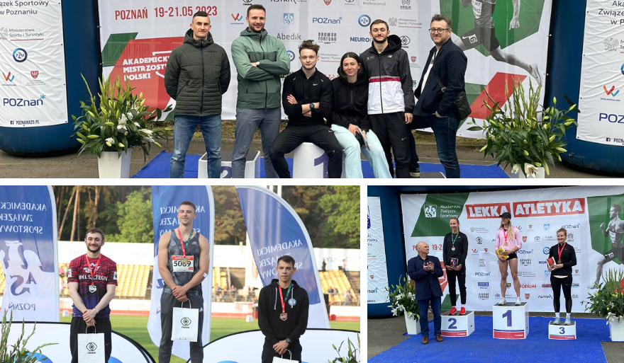 Reprezentanci Uniwersytetu Szczecińskiego z medalami