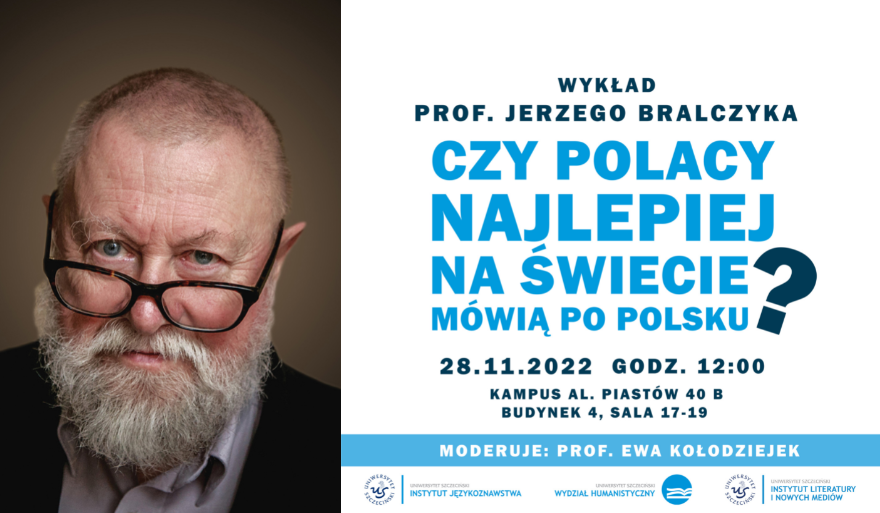 Zaproszenie na wykład prof. Jerzego Bralczyka