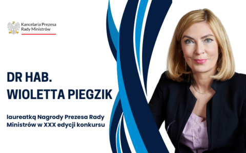 Dr hab. Wioletta A. Piegzik nagrodzona