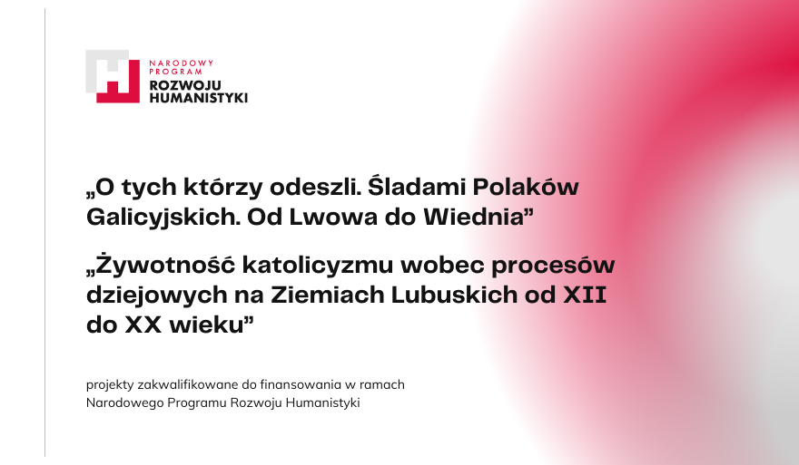 Finansowanie z Narodowego Programu Rozwoju Humanistyki