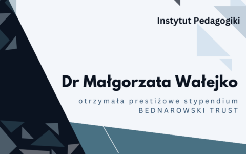 Dr Małgorzata Wałejko z prestiżowym stypendium