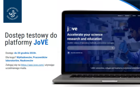 JOVE – Journal of Visualized Experiments w Uniwersytecie Szczecińskim