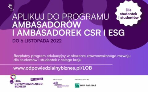 Studenci, ruszyła rekrutacja do Ligi Odpowiedzialnego Biznesu