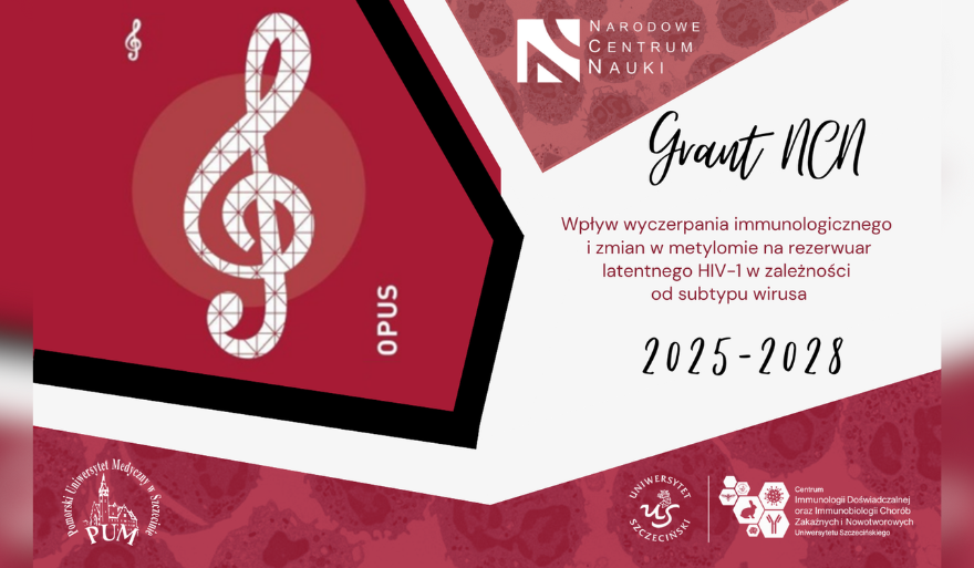 Grant OPUS 27 dla US i PUM na badania nad rezerwuarem HIV-1