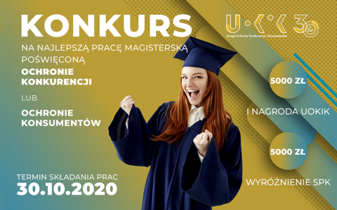 Konkurs UOKiK na najlepsze prace magisterskie i doktorskie