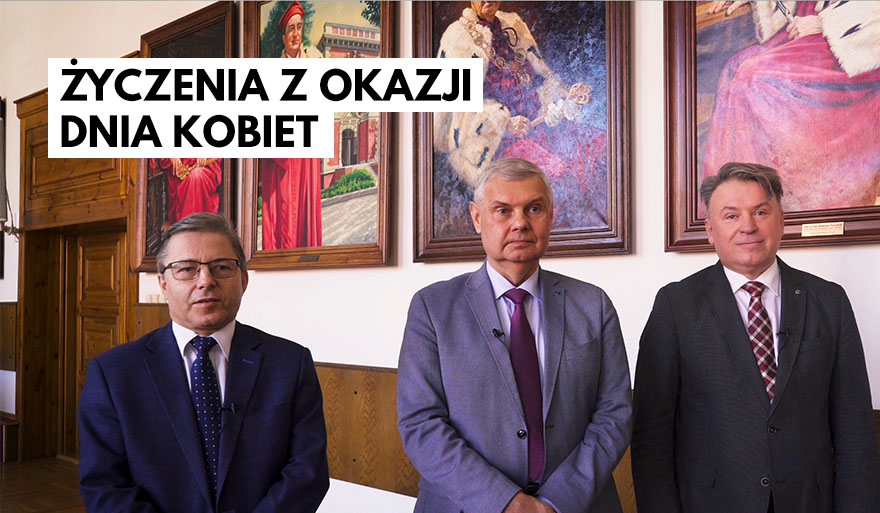 Życzenia Rektora i Prorektorów z okazji Dnia Kobiet
