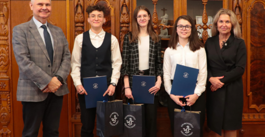 Rekordzistki świata z wizytą u Rektora – oficjalne gratulacje dla studentek US