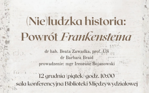 Spotkanie poświęcone powieści „Frankenstein”