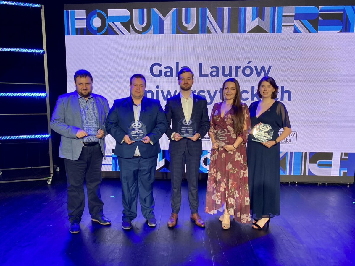 Uniwersytet Szczeciński z pięcioma statuetkami podczas Gali Laurów Uniwersyteckich