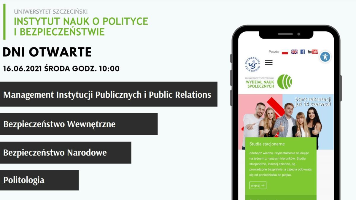 Dzień Otwarty Instytutu Nauk o Polityce i Bezpieczeństwie