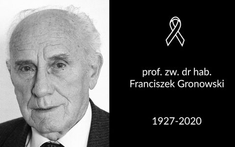 Zmarł prof. zw. dr hab. Franciszek Gronowski