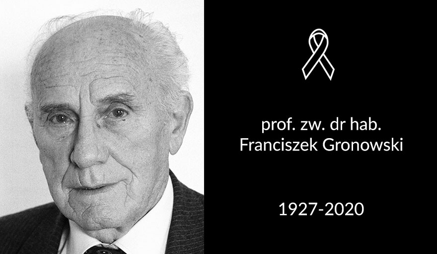 Zmarł prof. zw. dr hab. Franciszek Gronowski