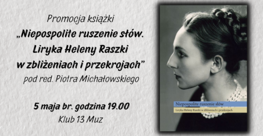 Promocja książki „Niepospolite ruszenie słów”