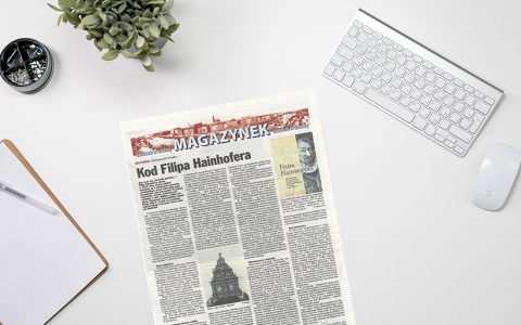 Artykuł  „Kuriera Szczecińskiego” dotyczący kolejnej publikacji Wydawnictwa US czyli „Dziennika podróży” Filipa Hainhofera